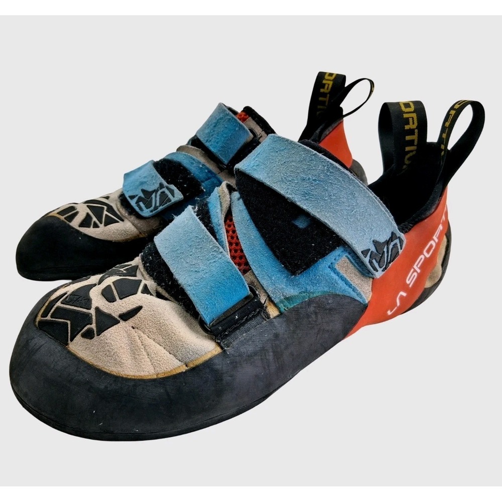 La Sportiva Rock Climbing Shoes Mens US 10 EU 43 Blue Orange Italy P3 Bouldering